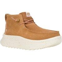 Hey Dude Women's Wendy Peak Hi Suede Ankle Boots in Brown | Size: 7