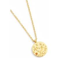 Latelita Women's Zodiac Birthstone Talisman Necklace Aries Gold in Orange