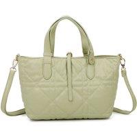 SVNX Women's Quilted Tote Bag in Green