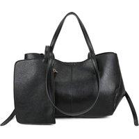 SVNX Women's Shoulder Tote Bag in Black