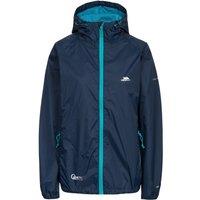 Trespass Women's Qikpac Packaway Waterproof Jacket in Navy | Size: XS