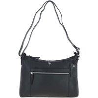Ashwood Leather Women's 'Milano' Real Leather Essentials Crossbody Bag in Black