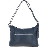 Ashwood Leather Women's 'Milano' Real Leather Essentials Crossbody Bag in Navy