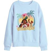 Disney Island Kids Sweatshirt, Light Blue | Size: 5-6 Years