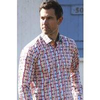 CLAUDIO LUGLI Men's The Ultimate Grand Prix Print Shirt | Size: Large