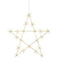 Pegdev Warm White LED Christmas Star 50cm Metal Frame Garden Decoration