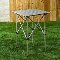 OHS Folding Camping Table Lightweight Portable Garden Picnic Desk in Grey