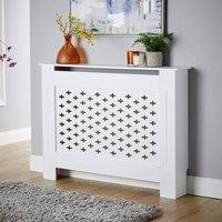 Home Source Medium Radiator Cover MDF Wooden Home Decorative Modern Design in White