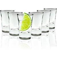 volila Heavy Base Shot Glasses - 25ml (6 Pack) in Clear
