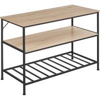 tectake Shelves Akeley in Light Brown