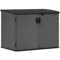 Rowlinsons Moda Stow-Away Large Store, L112 x W179 x H132 cm, Peppercorn Grey