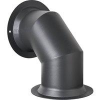 OKO Bio Ethanol Fires OKO Angled Decorative Metal Stove Pipe in Charcoal Grey