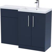 Balterley Bathroom Vanity Basin & WC Unit Right Hand Midnight Blue 1100mm