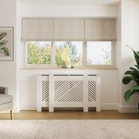 GFW Kobe Chevron Adjustable Radiator Cover in White