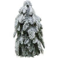 Hill Interiors Snowy Fir Tree Christmas Dration in White