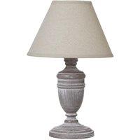 Hill Interiors Metis Urn Linen Table Lamp (UK Plug) in White