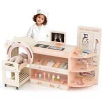 Gymax Doctor Play Set Pretend Hospital Office Kit Toy Medical Center Playset in Pink