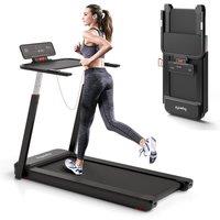 Costway Folding Treadmill Walking Running Jogging Exercise Machine LED Display in Black