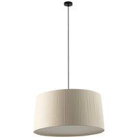 Netlighting Samba Simple Cylindrical Pendant Ceiling Light Matt Black Beige 3x E27