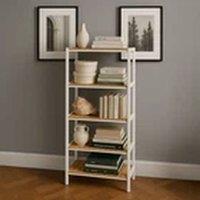 Havendro 5 Tier White Bamboo Storage Shelf Shelves Multi-Purpose Rack