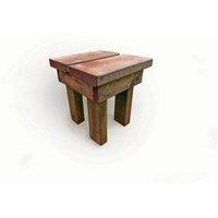 Churnet Valley Garden Furniture Ltd Valley Classic Foot Stool - Timber - Fully Assembled in Brown