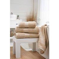 Deyongs Bliss Pima 4 Piece Towel Bale - 2 x Hand & x 2 Bath Towels in Natural