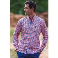 CLAUDIO LUGLI Men's Heritage Tattersall Check Print Shirt | Size: Large