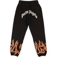 Palm Angels Men's Gd Graffiti Flames Sweatpants in Black | Size: Large