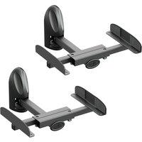AVF Side Clamping Speaker Wall Mount Pair in Black