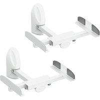 AVF Side Clamping Speaker Wall Mount Pair in White