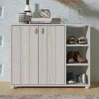 GFW Bideford Shoe Cabinet in Grey