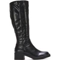 XY London Women's 'Nyx' Knee High Equestrian Style Biker Riding Boots in Black | Size: 4