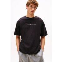 Tommy Hilfiger Men's Original SS Tee Cont. Logo Black | Size: 2XL