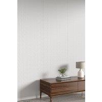 Living and Home Self-Adhesive Waterproof Textured Wallpaper in Silver