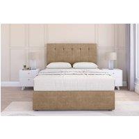 Sloomy Highbury Naples Divan Base No Drawers - 54" Headboard in Light Brown | Size: Double