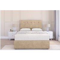 Sloomy Highbury Coniston Divan Base No Drawers - 54" Headboard in Cream | Size: Double