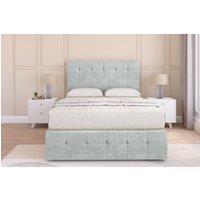 Sloomy Cambridge Naples Divan Base No Drawers-54 Headboard & 12 Footboard in Silver | Size: Small Single
