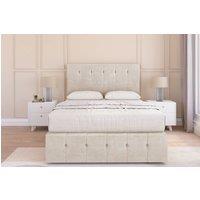 Sloomy Cambridge Plush Divan Base 2 Drawers-54 Headboard & 12 Footboard in Cream | Size: Small Double