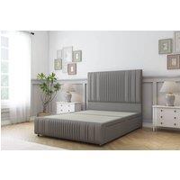 Sloomy Kingsley Dumfries Divan Base 2 Drawers-54 Headboard & 12 Footboard in Light Grey | Size: Small Double