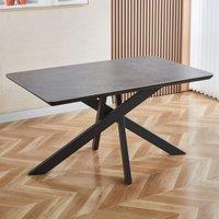 Artemis Home Farnese 140cm x 90cm Stone Dining Table in Grey | Size: 140 cm x 90 cm