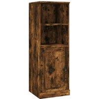 Berkfield Home Highboard Smoked Oak 36x35.5x103.5 cm Engineered Wood in Brown
