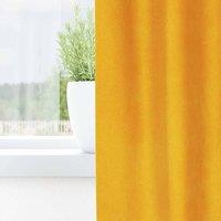 Berkfield Home Traditional Blackout Curtains with Eyelets 2 pcs Mustard Yellow Velvet