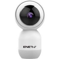 ENER-J Smart WiFi Indoor Security Camera 1080P HD Pan-Tilt with Night Vision & 2-Way Audio - White | Size: 10 inches