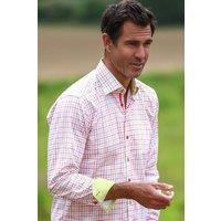 CLAUDIO LUGLI Men's Multicolour Check Print Shirt in White | Size: Large