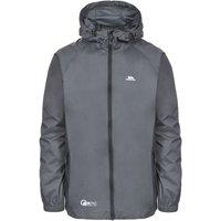Trespass Men's Qikpac Waterproof Jacket in Dark Grey | Size: 2XS
