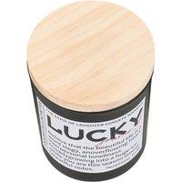 Living and Home Black Glass Cup Soy Wax Scented Candle with Wooden Lid