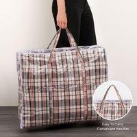 OHS Laundry Bags Zip 1 x Extra Large Clothes Bedding Storage Bag Organiser in Grey