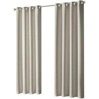 New Edge Blinds Blackout Curtains in Ochre, 228cm x 228cm in Light Beige | Size: 167 cm width x 183 cm drop