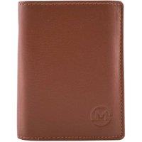 Mala leather Men's Origin Plain Compact Shirt Wallet with Coin pocket in Tan