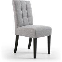 Shankar Moseley Waffle Linen Effect Silver Grey in Black Legs